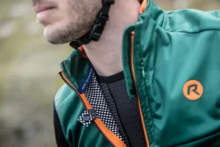 UltralekkakurtkarowerowaRogelliCADENCEbezocieplenia,khaki-czarno-pomarańczowa