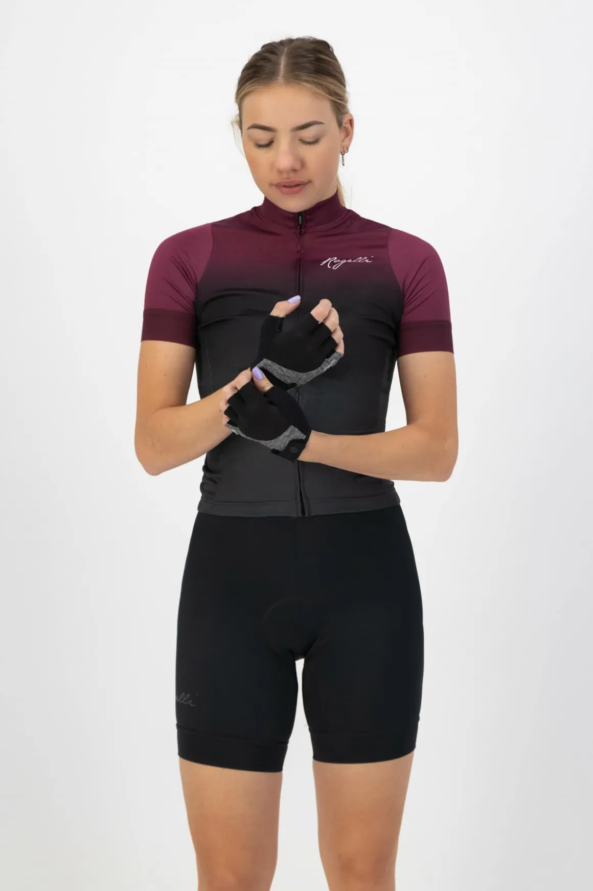 DamskierękawiczkiroweroweRogelliESSENTIAL,szare