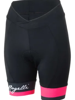 DamskiespodenkiroweroweRogelliSELECTzwkładkążelową,czarne-oblaskoworóżowe