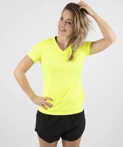 FunkcjonalnakoszulkaRogelliPROMOTIONLadydamska,żółtaodblaskowa