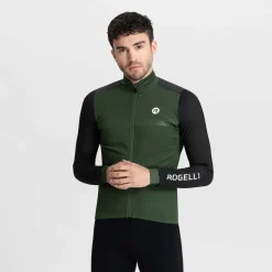 LekkakurtkarowerowaRogelliMONOześrednimociepleniem,khaki-czarny