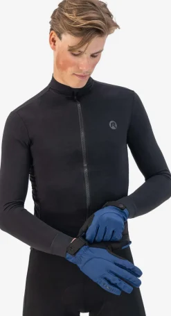 LekkiezimowerękawiczkiroweroweRogelliCOREzżelowymipoduszeczkami,ciemnoniebieskie