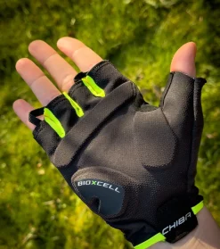 RękawiczkikolarskieChibaBIOXCELLSUPERFLY3D,czarno-żółte