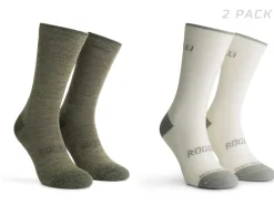 SkarpetyzimoweRogelliMERINO-2pary,khaki-szare